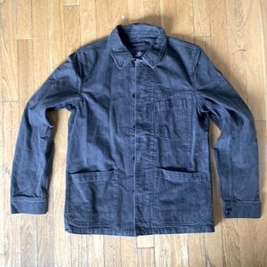 Vintage R Newbold Herringbone Grey Chore Coat